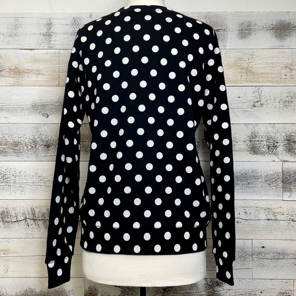 Gucci Black Logo Polka Dot Sweatshirt XXXS XS 617964 Designer Luxury Top Trendy - Picture 3 of 16